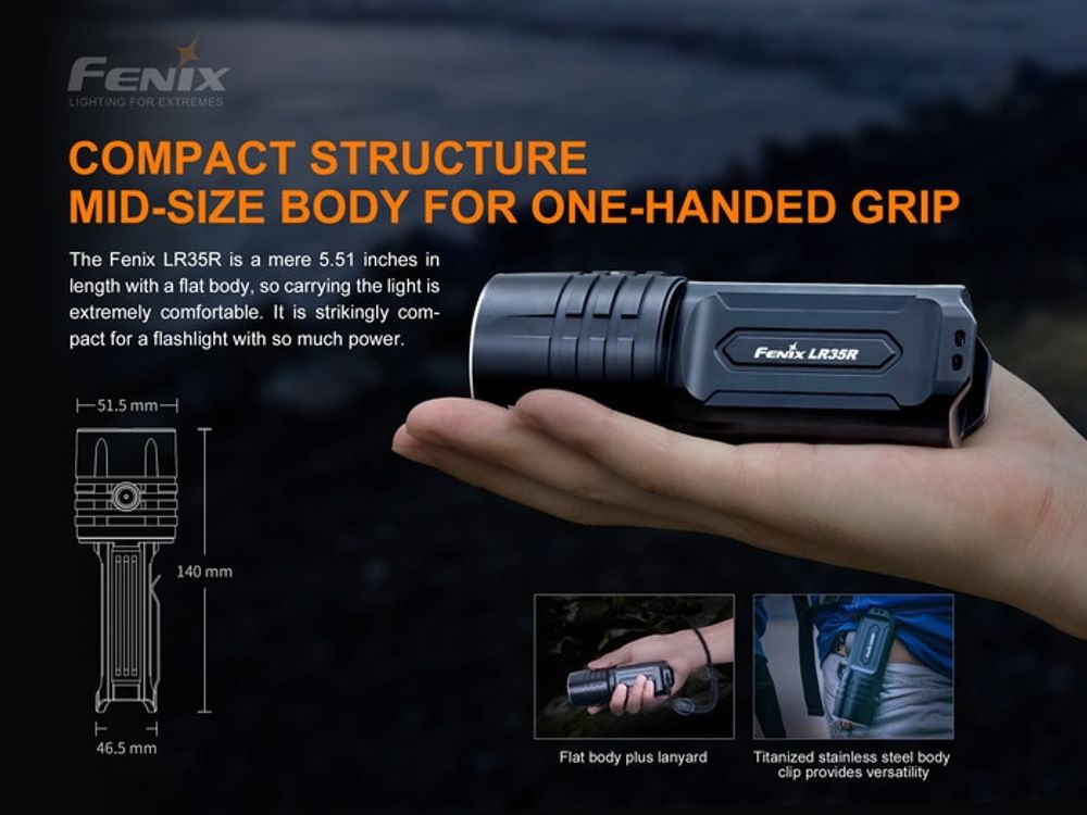 Fenix LR35R 10000 LM LED Lykt