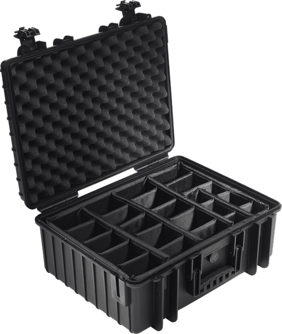 Hovedbilde BW Outdoor Cases Type 6000 Sort RPD (Oppdelt)