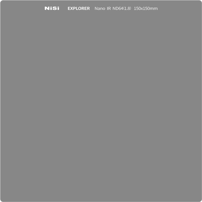 Hovedbilde NiSi Square Filter Explorer 150X150mm IRND 64 ...