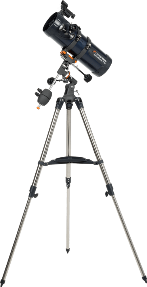 Celestron  Astromaster 114EQ-MD med mobiladapter og månefilter