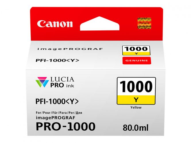 Hovedbilde Canon PFI-1000 yellow ink tank