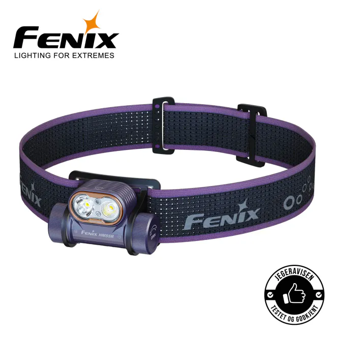 Hovedbilde Fenix HM55R Hodelykt Dark Purple 1200LM