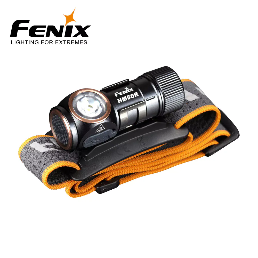 Fenix HM50R V2.0 Hodelykt Kompakt kombilykt med stor sidebryter, lett å bruke med votter eller hansker.