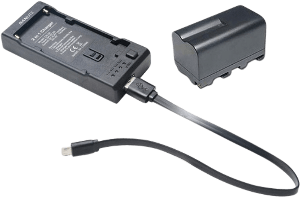 Nanlite Batteri 4500mah NP-F med CN-58 Lader