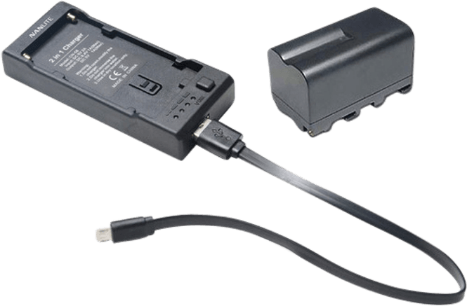 Hovedbilde Nanlite Batteri 4500mah NP-F med CN-58 Lader