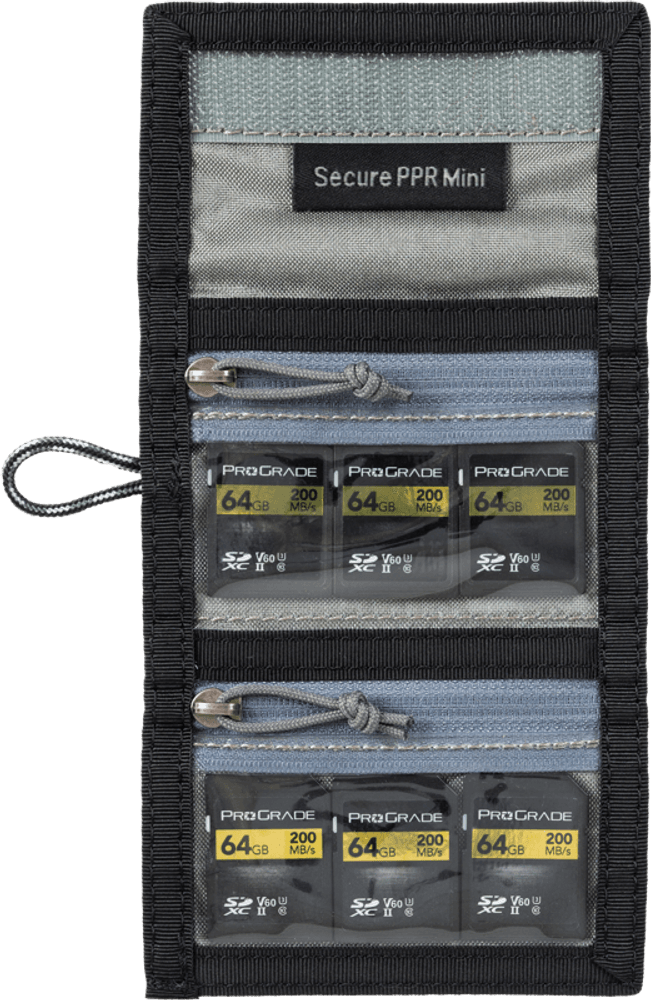 Think Tank Secure Pocket Rocket Mini (Wallet with Strap: holds 4 CF/CFe or 6 SD/microSD) Slate Black