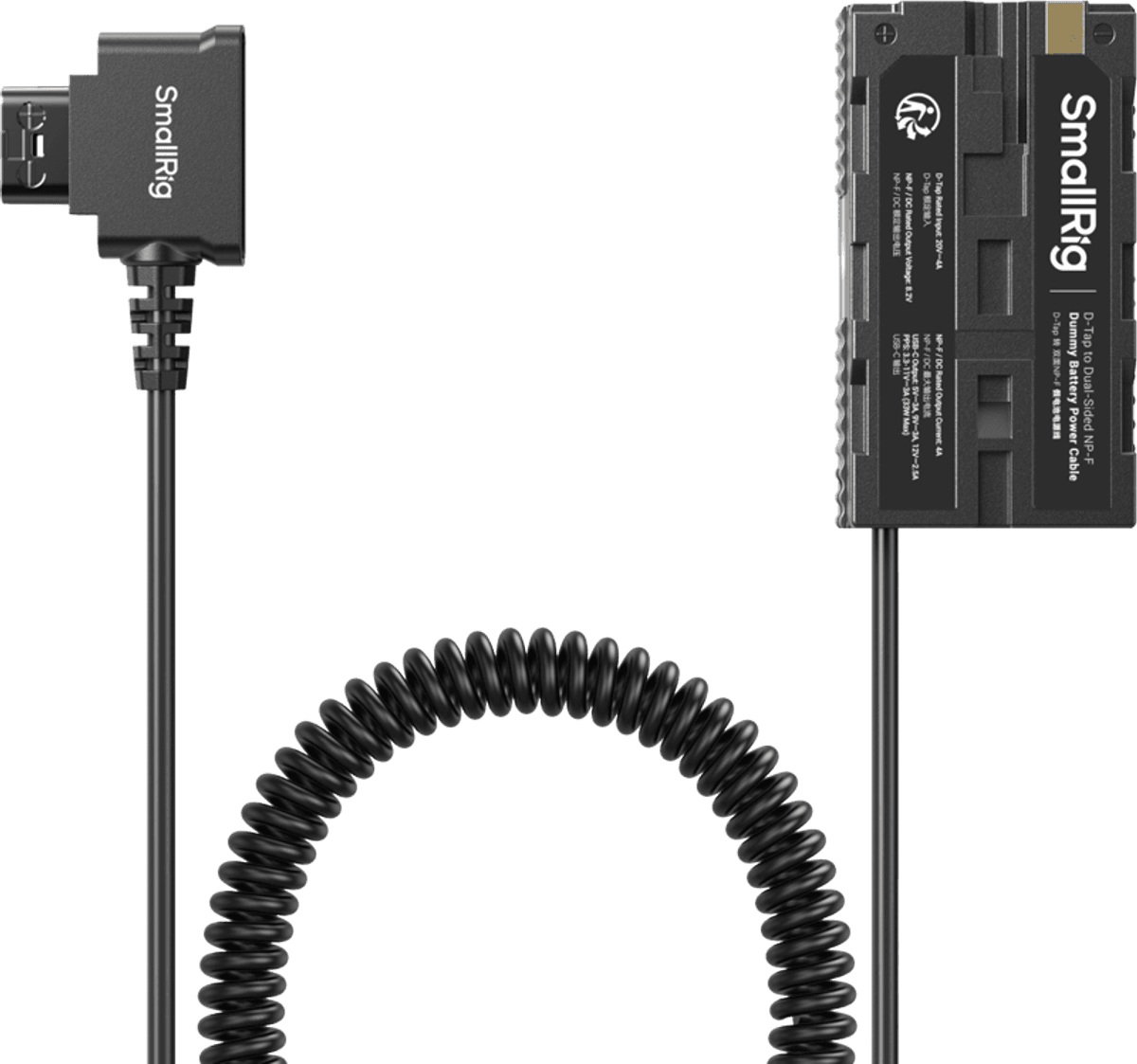 SmallRig 4884 D-Tap to Dual-Sided NP-F Dummy Battery Power Cable