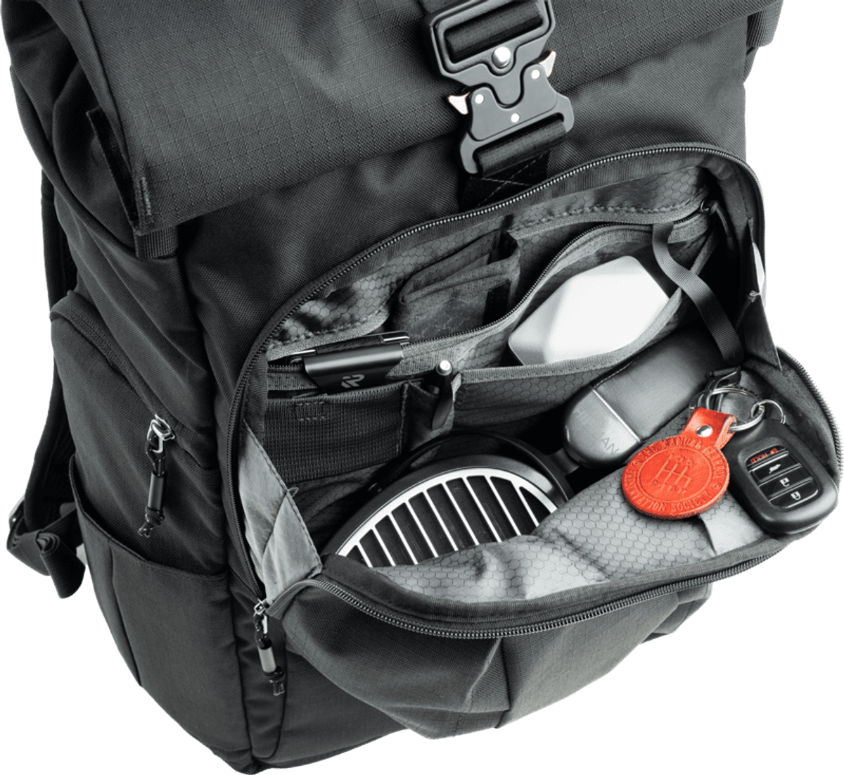 Think Tank FocusPoint 30L I Hybrid RollTop Backpack I Asphalt Black