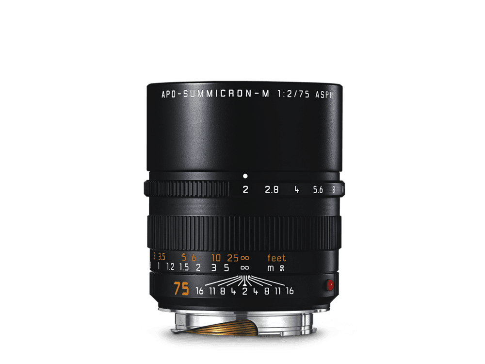 Leica APO-Summicron-M 75 f/2 ASPH., black anodized finish