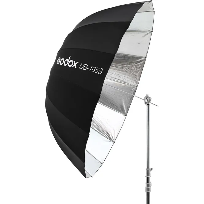 Hovedbilde Godox 165cm Parabolic Umbrella Black&Silver