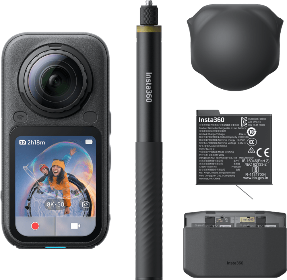 Insta360 X6 Essentials Bundle Midnight Black