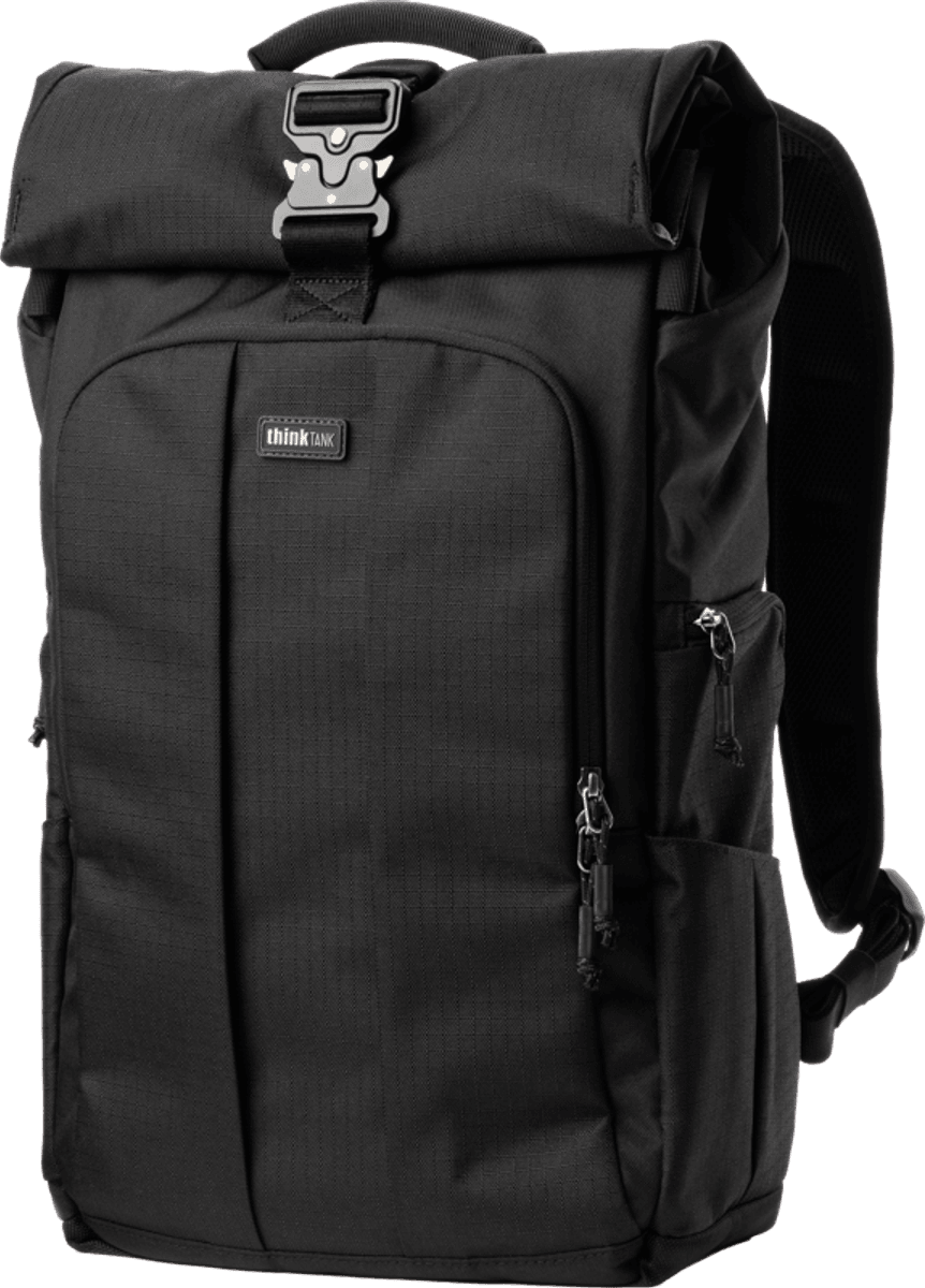 Think Tank FocusPoint 30L I Hybrid RollTop Backpack I Asphalt Black