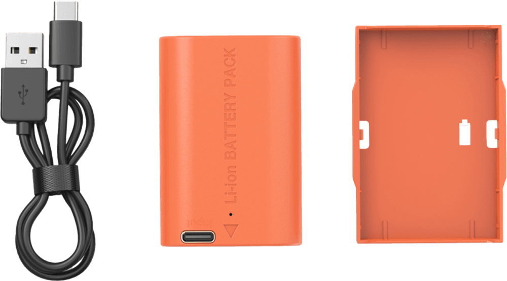 SmallRig 5407 Camera Battery USB-C Rechargable Canon LP-E6P Orange