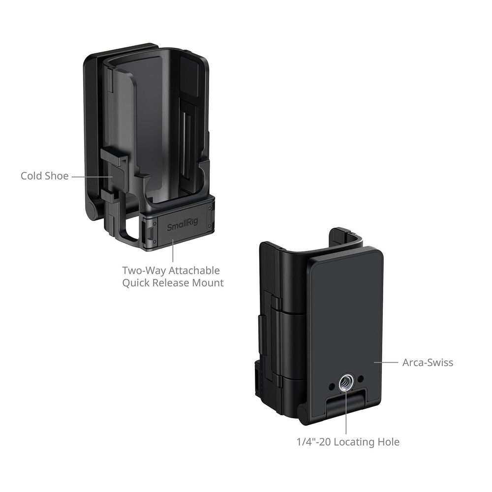 SmallRig 6009 Attachable Backplate Support for DJI Osmo Pocket 4