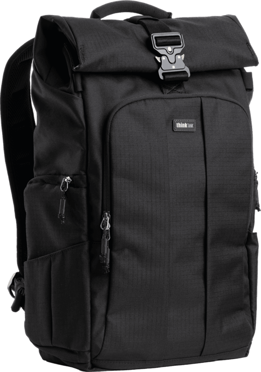 Think Tank FocusPoint 30L I Hybrid RollTop Backpack I Asphalt Black