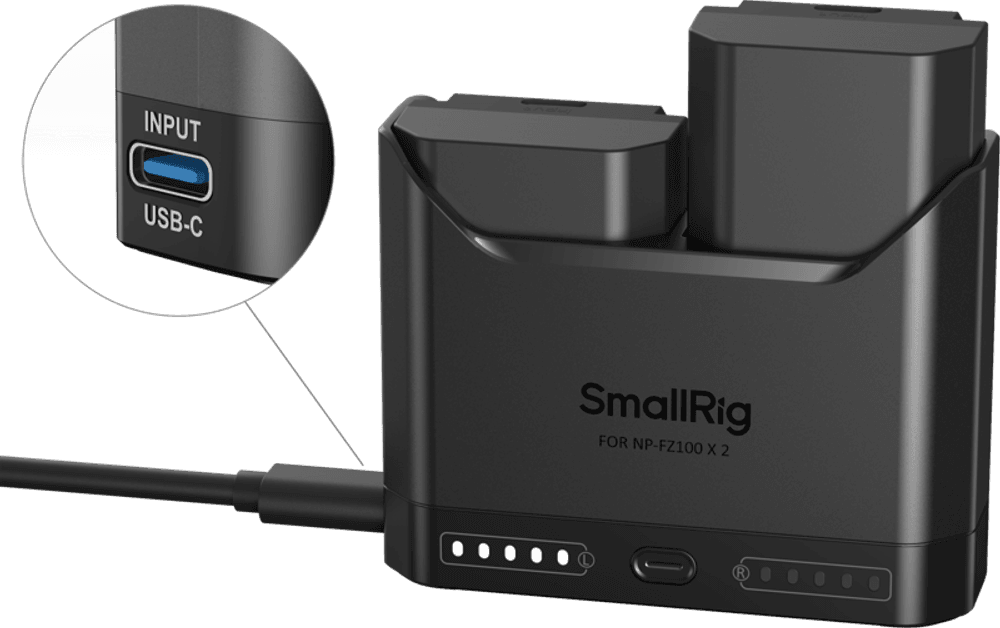 SmallRig 5483 Turbo Charging Kit for NP-FZ100 Camera Batteries