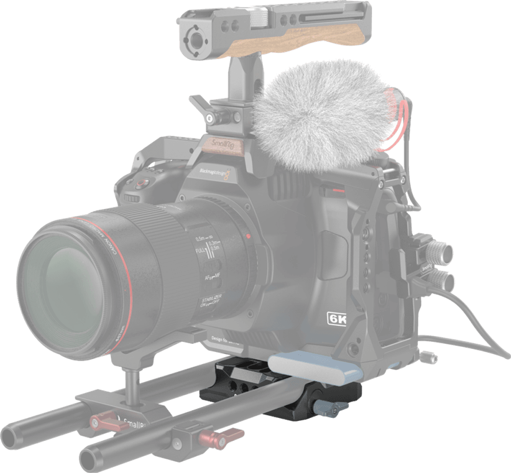 SmallRig 3357 Universal LWS Baseplate w dual 15mm Rod Clamp