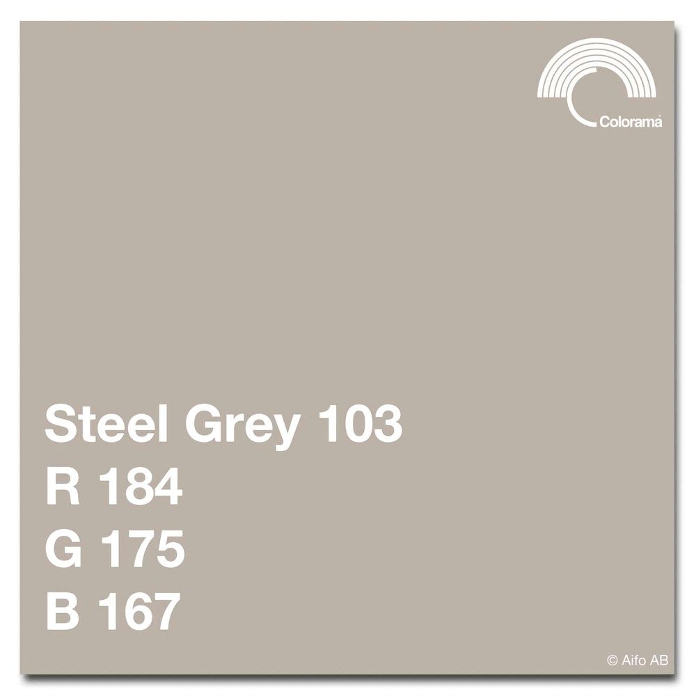 Colorama Bakgrunnspapir 2,72m x 11m Steel Grey
