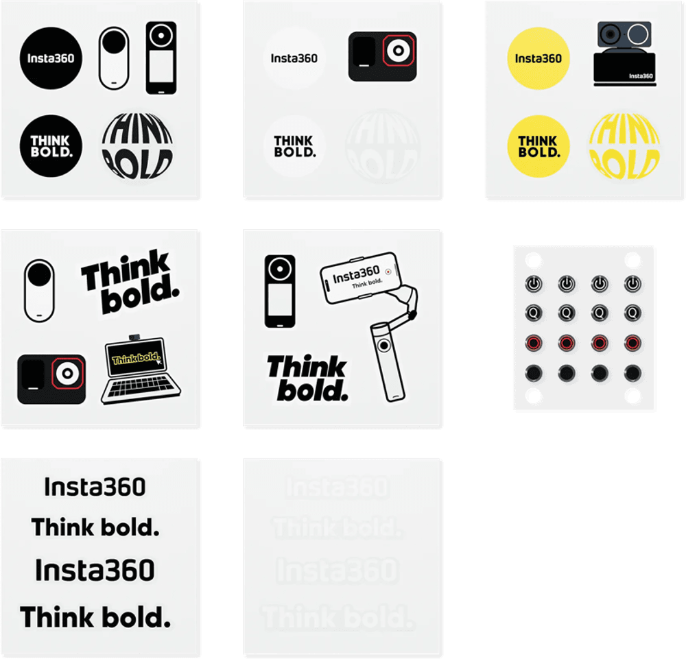 Insta360 Button Sticker Set