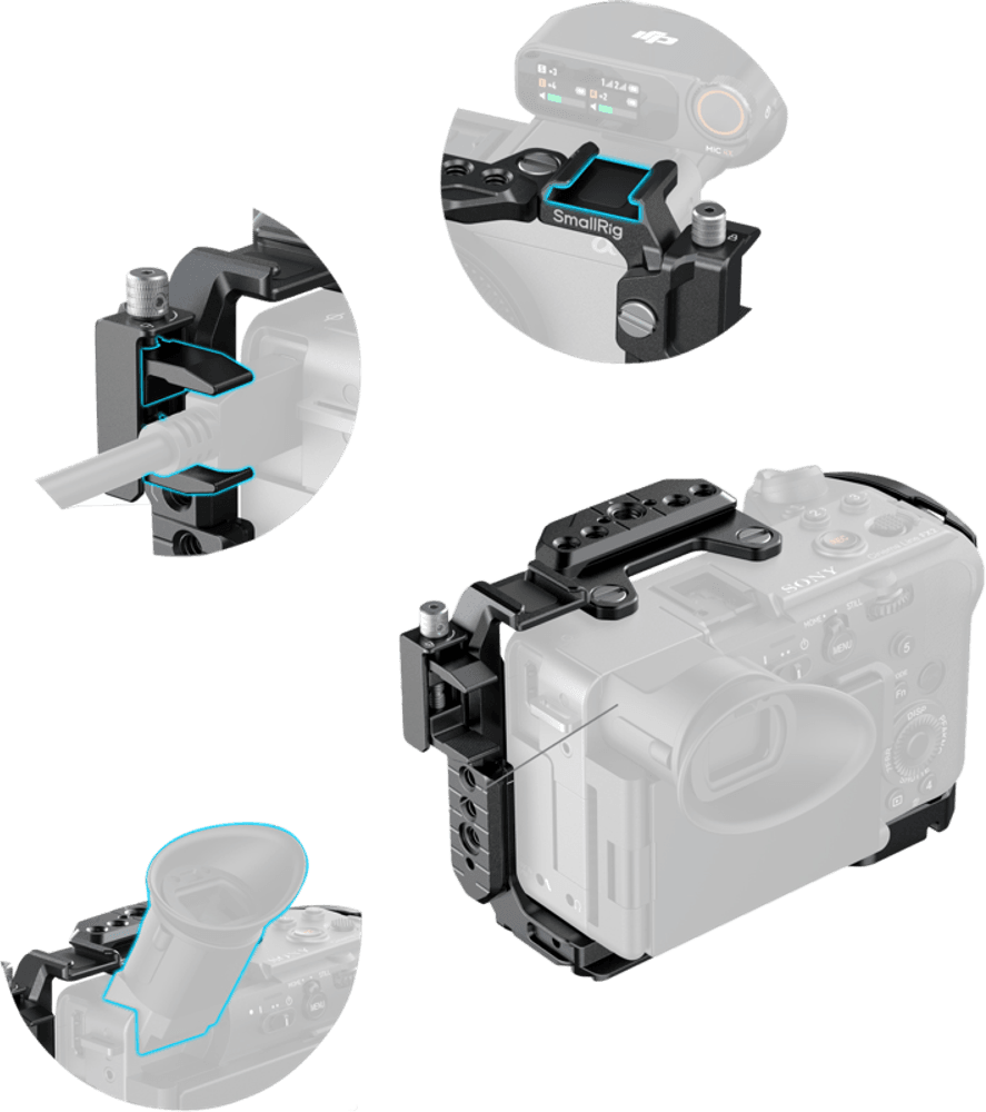 SmallRig 5590 Advanced Cage Kit with Battery Plate for Sony FX2