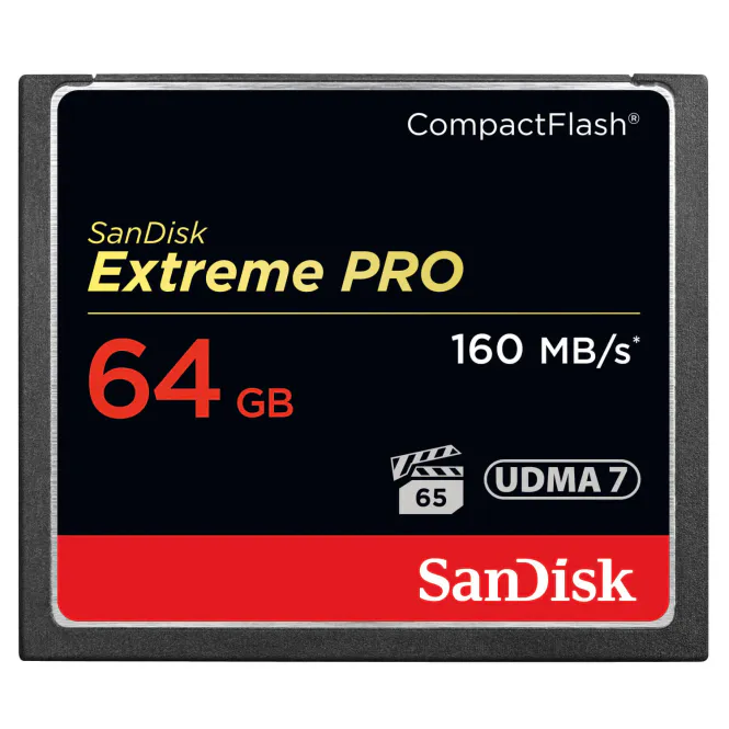 Hovedbilde SanDisk Minnekort CF Extreme Pro 64GB 160MB/s ...