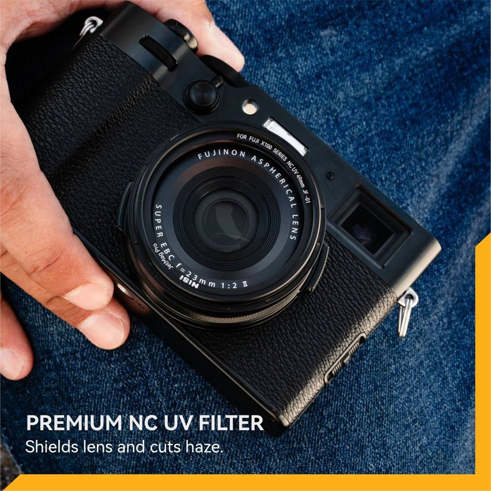 NiSi JetMag Pro Lens Hood, Uv Filter & Cap for Fuji X100 Series Black