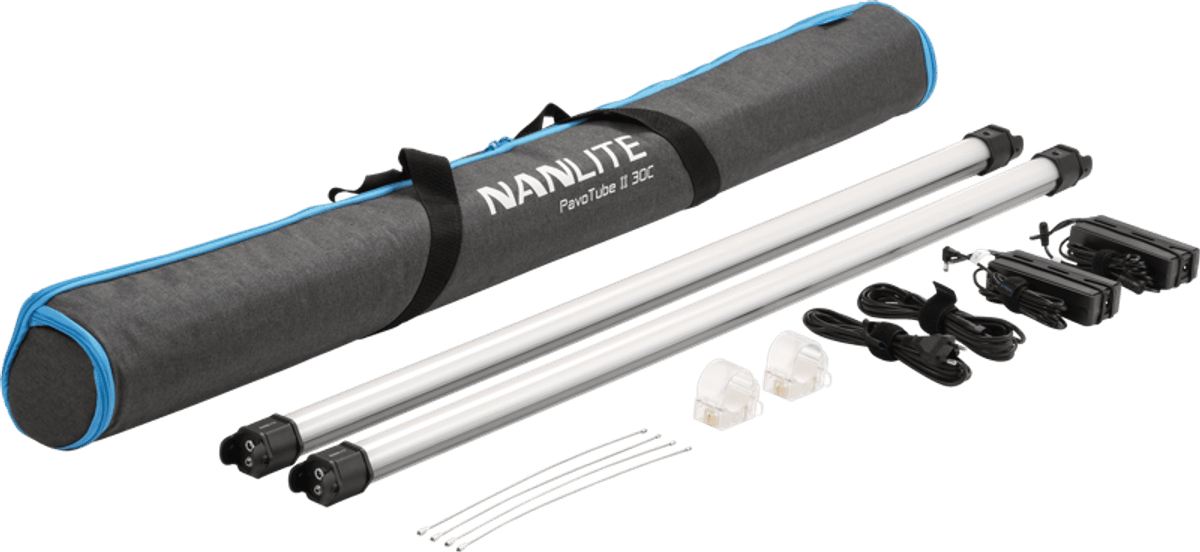 Nanlite  Pavotube II 30C LED RGBWW Tube Light 2 Light Kit