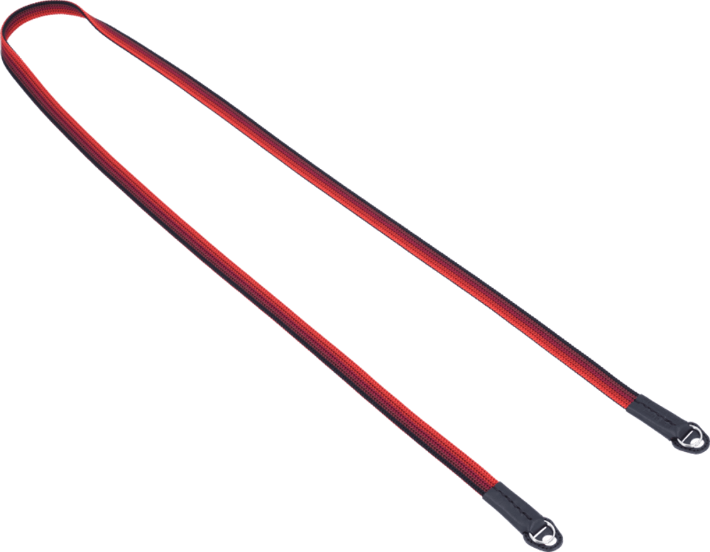 ARTISAN & ARTIST I ACAM-322A I Silk camera strap (Long), Black/Red