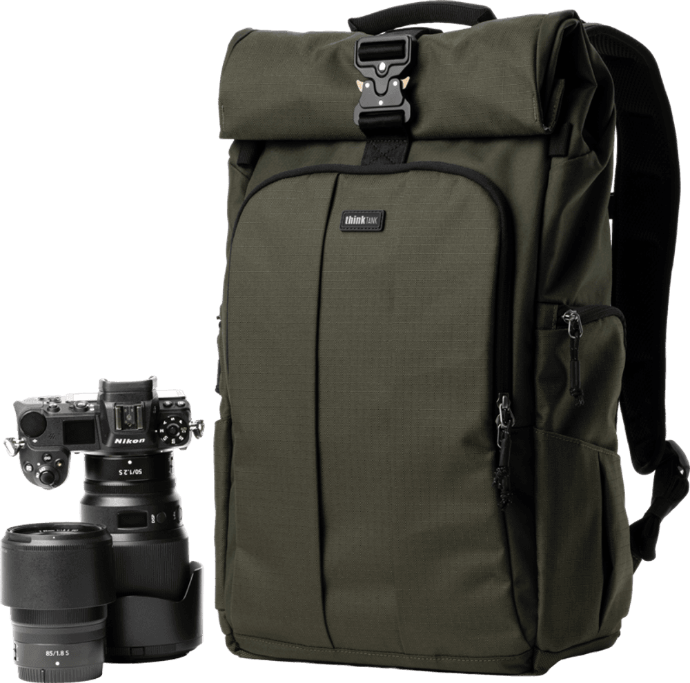 Think Tank FocusPoint 30L I Hybrid RollTop Backpack I Greenway