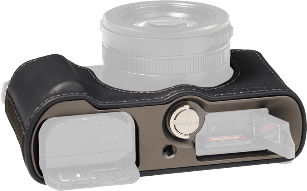 SmallRig 5698 Leather Half Case for Panasonic LUMIX L10 Black