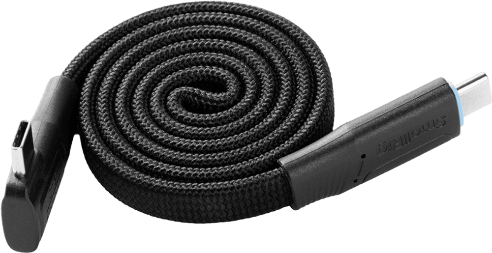 SmallRig 5615 USB-C Self-Coiling Data Cable (USB 3.2 Gen2x2 & 60cm, 240W)